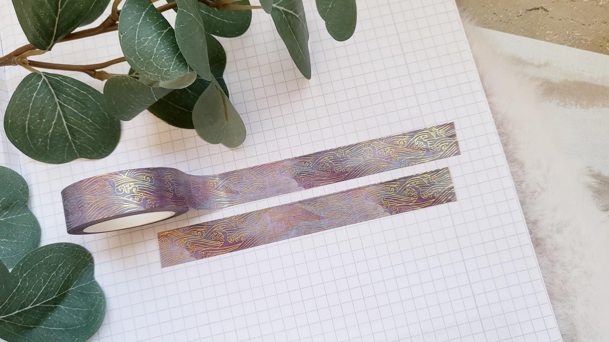 Washi Tape Wellen Aquarell
